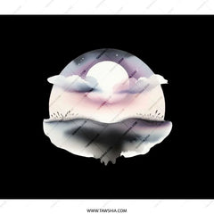 Celestial Backpack, Moon Backpack, Cloudy Backpack, Night Scene Backpack, Modern Backpack, Stylish Backpack (133 characters) - Tawshia