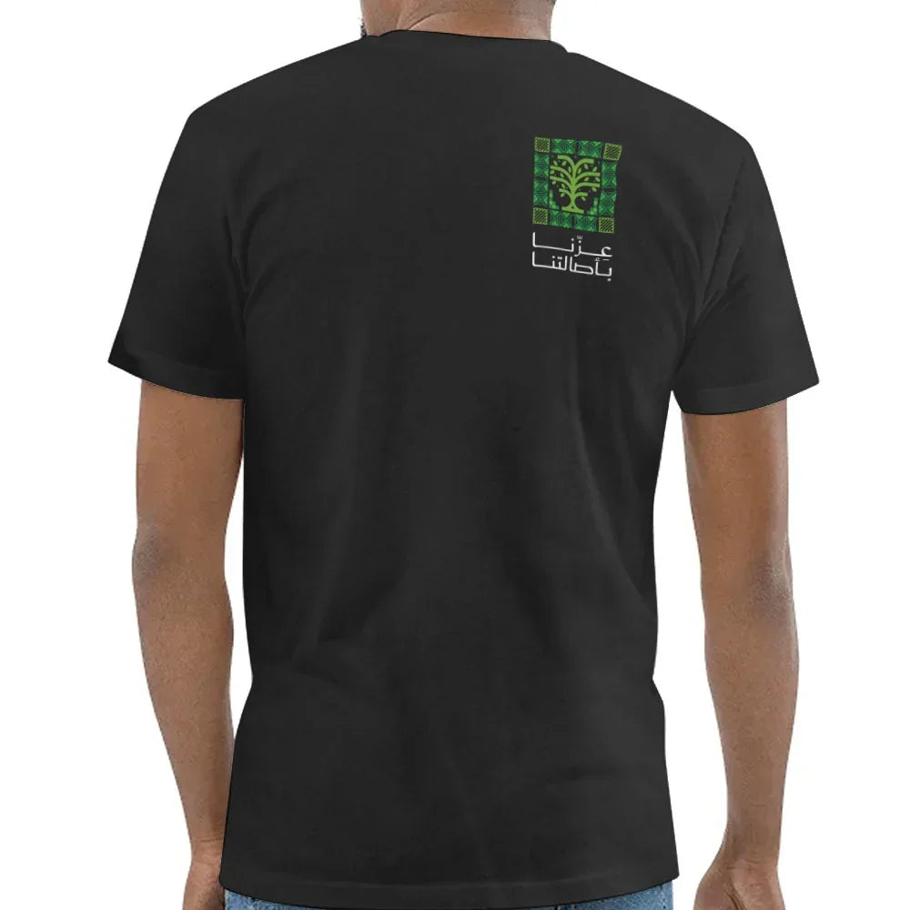 Stylish Black T-Shirt Featuring Unique Design product
