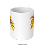 Black Eyed Susan Mug, Floral Mug, Flower Coffee Cup, Sunflower Mug, Botanical Gift, Nature Lover Gift, Plant Lover Mug, Flower Design Mug - Tawshia