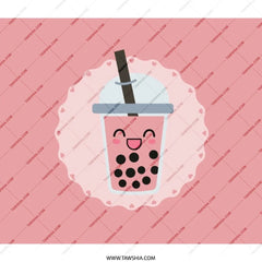 Boba Tea Backpack, Cute Kawaii Backpack, Bubble Tea School Bag, Pink Pastel Backpack, Foodie Backpack, Trendy Backpack, Backpack for Girls - Tawshia