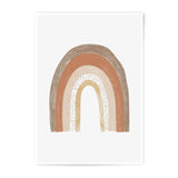 Neutral Rainbow Photographic Print, Earth Tone Art, Nursery Wall Decor, Boho Kids Room, Modern Rainbow Art, Playroom Decor, Rainbow Poster - Tawshia