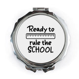 Rule The School Pocket Mirror, Back to School Gift, Student Accessory, School Spirit, Teacher Gift, Student Gift, Pocket Mirror - Tawshia