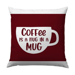 Coffee Hug Pillow, Cozy Home Decor, Coffee Lover Gift, Unique Pillow Design, Decorative Accent Pillow, Relaxing Vibes, Stylish Pillow, Home - Tawshia