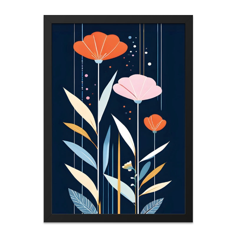Floral Art Wall Decor, Modern Flower Print, Botanical Wall Art, Abstract Flower Art, Stylish Home Decor, Floral Wall Decor - Tawshia