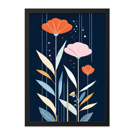 Floral Art Wall Decor, Modern Flower Print, Botanical Wall Art, Abstract Flower Art, Stylish Home Decor, Floral Wall Decor - Tawshia