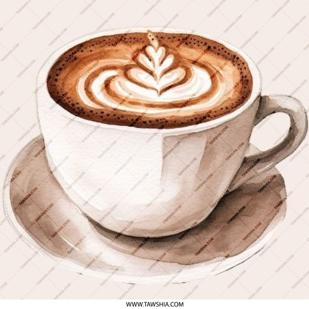 Latte Art Pinback Button, Coffee Lover Badge, Watercolor Drink Button, Caffeine Addict Gift, Cute Coffee Pin Button, Coffee Cup Pinback - Tawshia