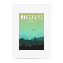 Biscayne National Park Photographic Print, Travel Art Print, Sea Turtle Print, Minimalist Wall Decor, Ocean Art, Underwater Scene Print - Tawshia