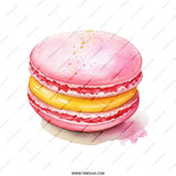 Macaron Tote Bag, Pink Macaron, Watercolor Macaron, French Macaron, Sweet Treat Bag, Foodie Gift, Dessert Lover Gift - Tawshia