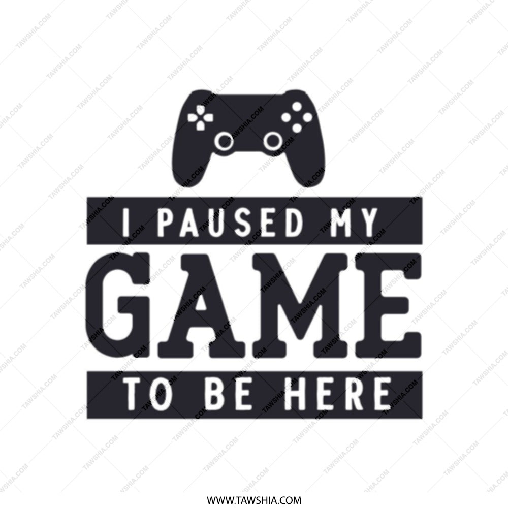 Gamer Tote Bag, I Paused My Game, Funny Gift for Gamers, Video Game Lover Present, Gaming Convention Bag, Geeky Present Tote - Tawshia