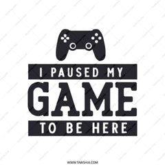 Gamer Tote Bag, I Paused My Game, Funny Gift for Gamers, Video Game Lover Present, Gaming Convention Bag, Geeky Present Tote - Tawshia