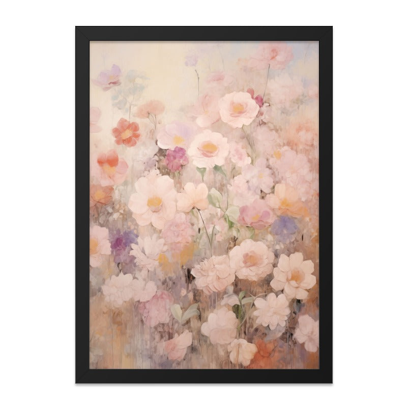 Floral Wall Art, Botanical Print, Pastel Flower Painting, Garden Artwork, Romantic Home Decor, Feminine Art Print, Floral Arrangement, Wall - Tawshia