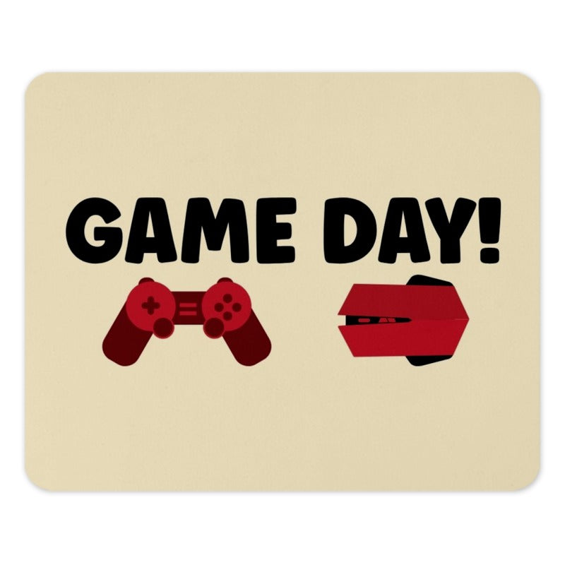 Game Day Mouse Pad, Gamer Gift, Gaming Mousepad, Console Lover, Controller Art, Home Decor, Office Accessory, Computer Mat, Desk Decor - Tawshia