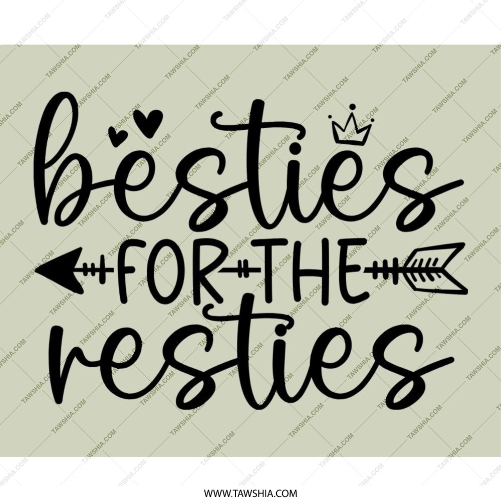 Besties Mouse Pad, Best Friend Gift, For The Resties Mousepad, Cute Mouse Pad, Bestie Gift Idea, Office Desk Decor, Gift For Her - Tawshia