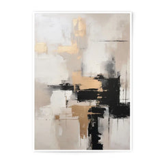 Abstract Art Photographic Print, Modern Wall Decor, Beige and Black Painting, Contemporary Art Print, Home Decor, Art Prints - Tawshia