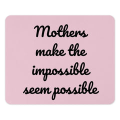 Mothers Quote Mouse Pad, Pink Mousepad, Gift for Mom, Inspirational Mouse Pad, Desk Decor, Mothers Day Gift, Computer Accessory - Tawshia
