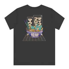 Unique Retro Noodle Bowl Cartoon Print T-Shirt product