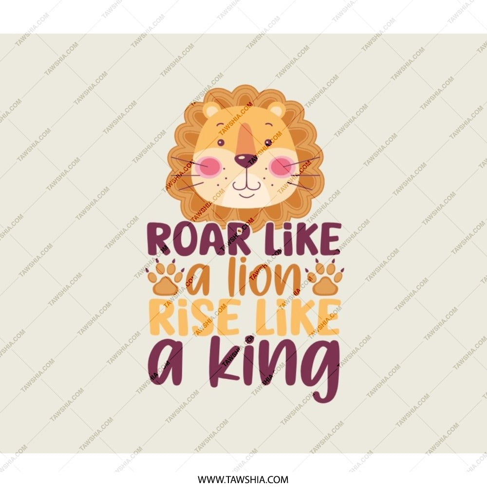 Lion BackPack, Roar like a Lion, Rise like a King BackPack, Cute Animal BackPack, Lion Cub, Back To School BackPack, Animal Lover Gift - Tawshia