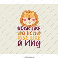Lion BackPack, Roar like a Lion, Rise like a King BackPack, Cute Animal BackPack, Lion Cub, Back To School BackPack, Animal Lover Gift - Tawshia