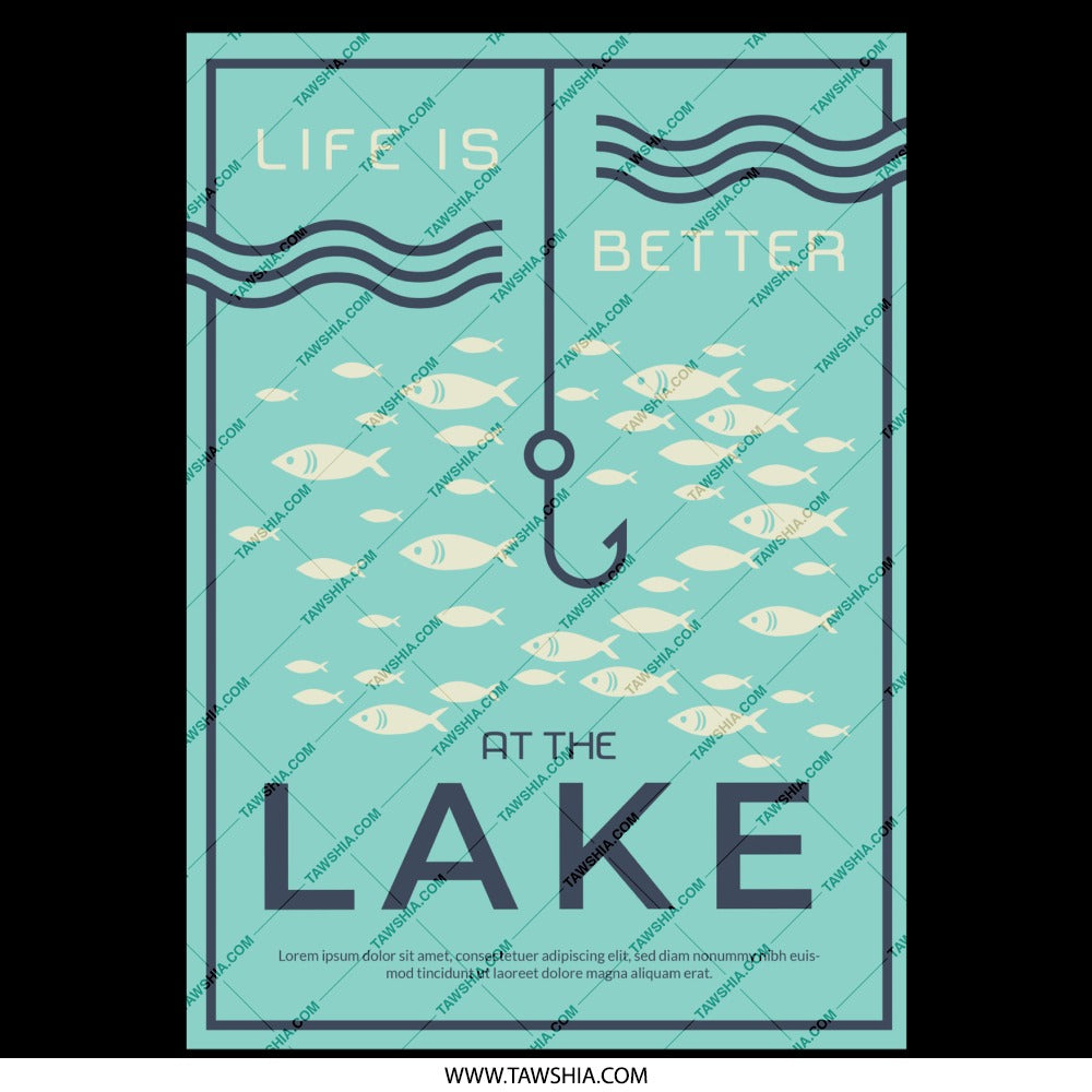 Life Is Better At The Lake Sign product