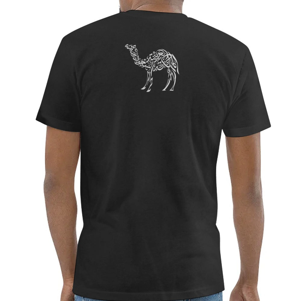 Camel Graphic Design on Black T-shirt product