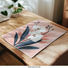 Orchid Photographic Print, Floral Wall Art, Botanical Home Decor, Modern Art Print, Flower Photography, Stylish Wall Decor - Tawshia