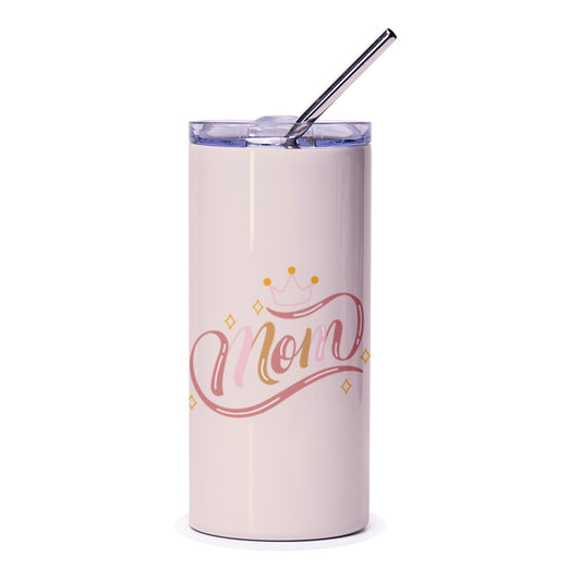 Mom Tumbler with Crown, Gift for Mom, Mother's Day Gift, Birthday Gift, Mom Birthday, Mom Tumblers, Mom Travel Tumbler - Tawshia