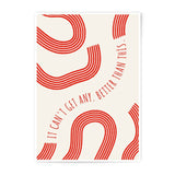 Abstract Art Photographic Print, Red Lines Decor, Quote Wall Art, Minimalist Art Print, Modern Home Decor, Unique Gift Idea - Tawshia