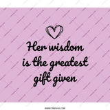 Wisdom Gift Backpack, Mother Backpack, Mom Gift Backpack, Love Backpack, Greatest Gift Backpack, Her Wisdom Backpack - Tawshia