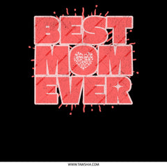 Best Mom Ever Heart Splatter Design product