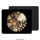 Floral Patchwork Mouse Pad, Unique Computer Accessory, Office Desk Decor, Gift Idea for Her, Stylish Mousepad, Elegant Design, Trendy Gift - Tawshia