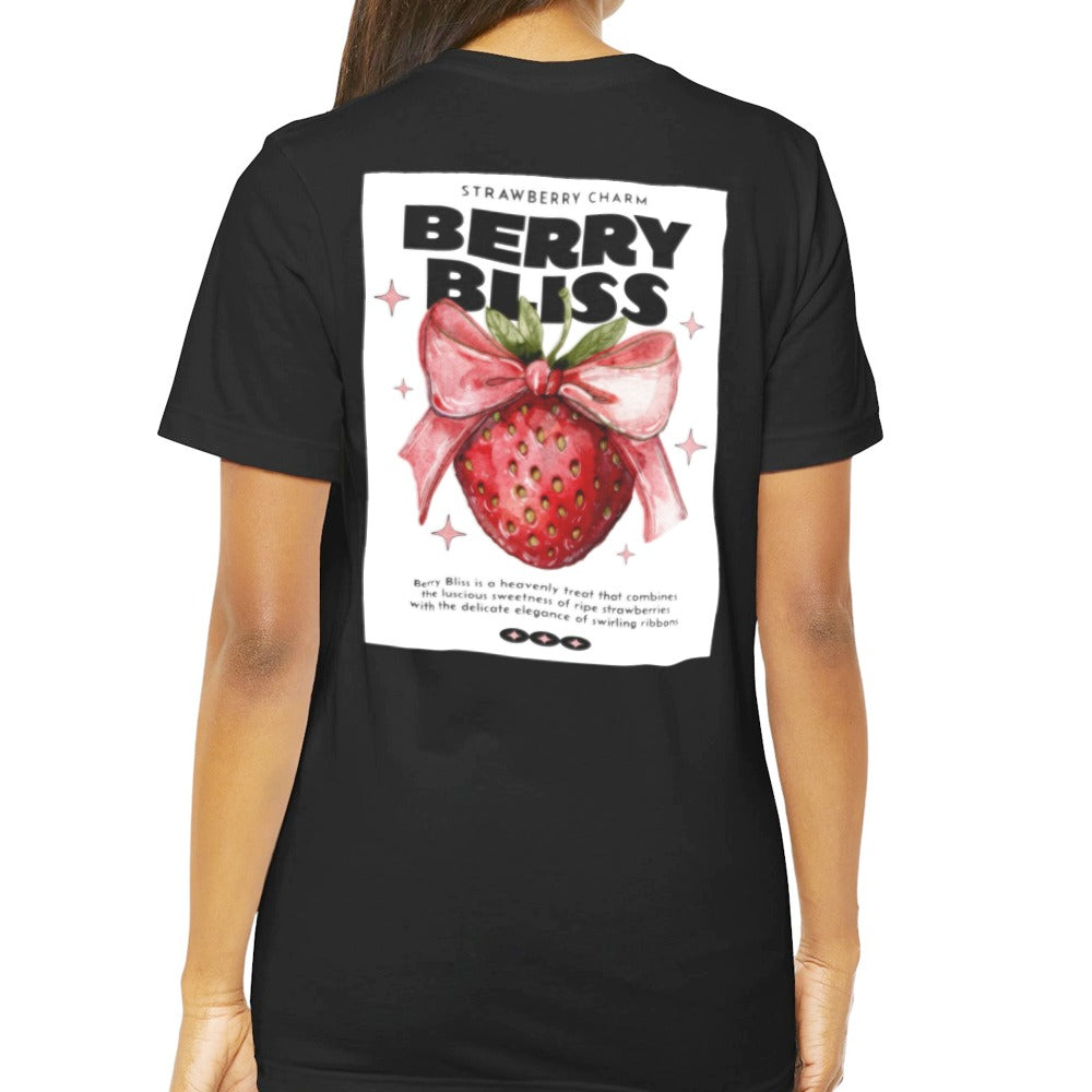 Berry Bliss Strawberry Charm Graphic T-Shirt product