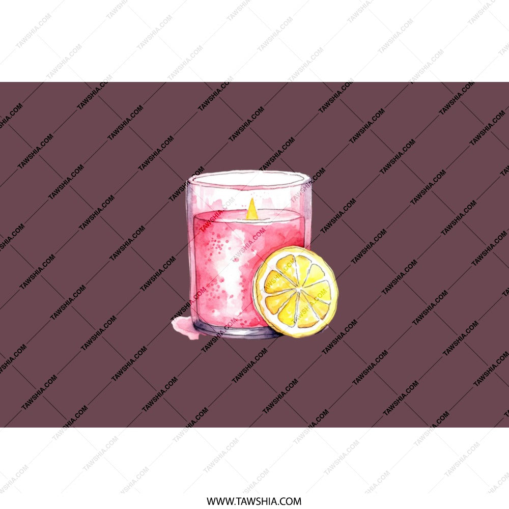Candle Tumbler, Lemon Tumbler, Scented Candle Gift, Stylish Water Bottle, Cozy Home Decor, Unique Drinkware, Cute Travel Tumbler - Tawshia