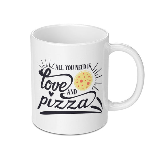 Pizza Lover Mug, All You Need Is Love and Pizza, Funny Pizza Mug, Foodie Mug, Pizza Gift, Gift for Pizza Lover, Coffee Mug - Tawshia