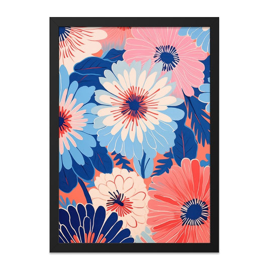 Floral Wall Art, Botanical Print, Colorful Flower Illustration, Modern Home Decor, Floral Art Print, Flower Wall Decor, Home and Living - Tawshia