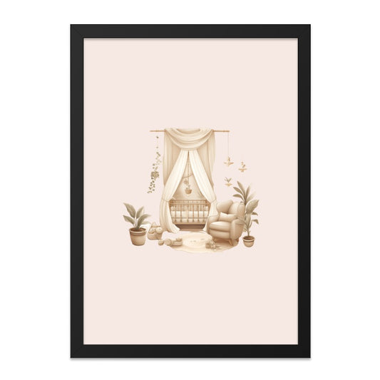 Nursery Wall Art, Baby Room Decor, Boho Crib Art, Neutral Nursery Print, Minimalist Nursery, Playroom Art Print, Kids Room Wall Art - Tawshia