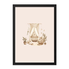 Nursery Wall Art, Baby Room Decor, Boho Crib Art, Neutral Nursery Print, Minimalist Nursery, Playroom Art Print, Kids Room Wall Art - Tawshia