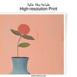 Still Life Photographic Print, Flower in Vase, Orange Fruit Art, Modern Art Print, Home Decor, Wall Art Print, Kitchen Decor, Floral Print - Tawshia
