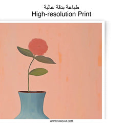 Still Life Photographic Print, Flower in Vase, Orange Fruit Art, Modern Art Print, Home Decor, Wall Art Print, Kitchen Decor, Floral Print - Tawshia