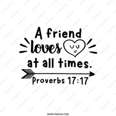 Proverbs 17 17 Pillow, Friend Loves, Christian Verse Pillow, Scripture Home Decor, Bible Verse Gift, Gift for Friend, Inspiration Pillow - Tawshia