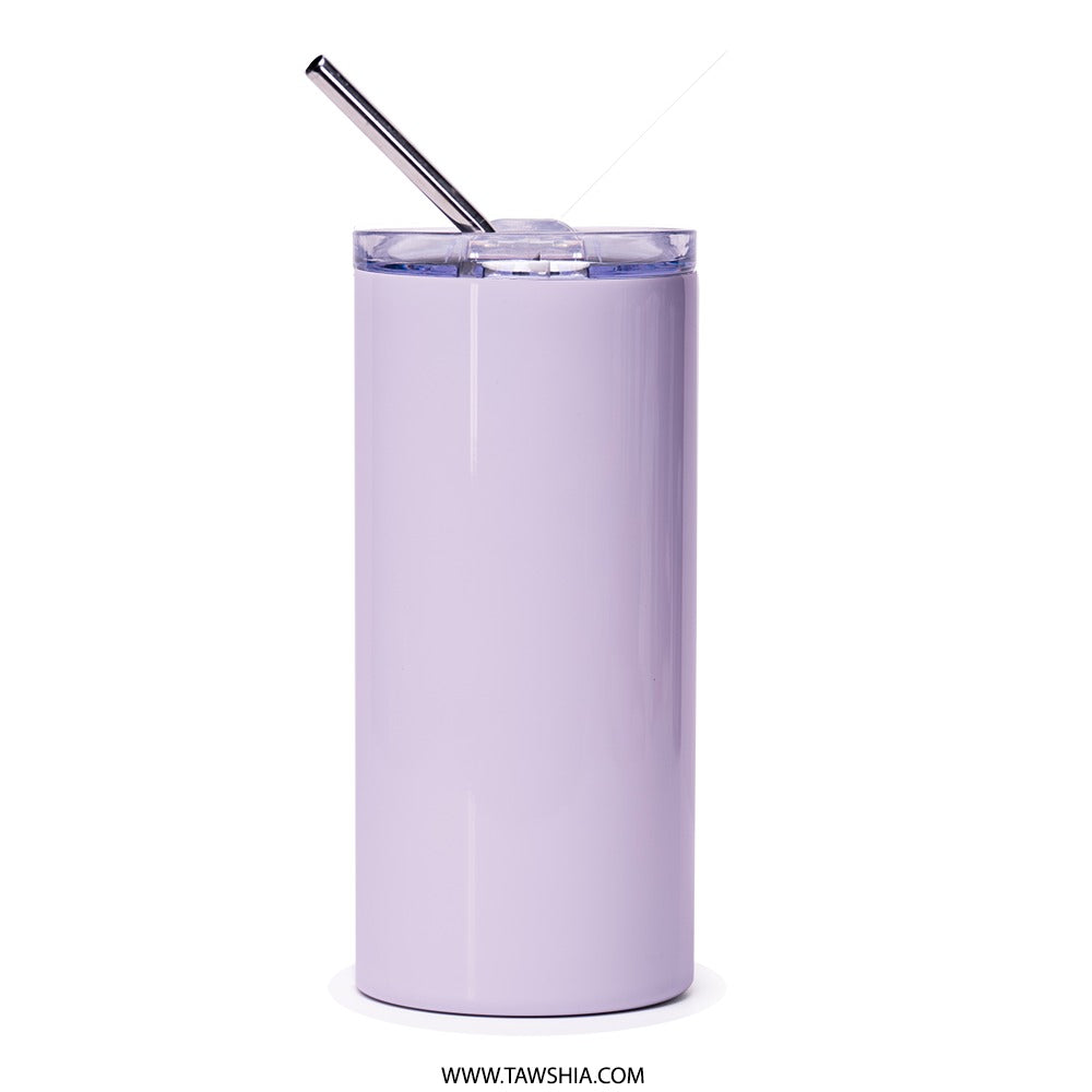 Lavender Lemonade Tumbler, Floral Tumbler, Unique Drinkware, Purple Tumbler, Summer Drink Tumbler, Beverage Container, Gift for Her - Tawshia