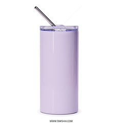Lavender Lemonade Tumbler, Floral Tumbler, Unique Drinkware, Purple Tumbler, Summer Drink Tumbler, Beverage Container, Gift for Her - Tawshia