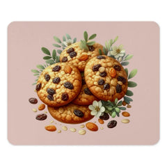 Cookie Mouse Pad, Foodie Gift, Floral Mousepad, Cute Desk Decor, Gift for Baker, Home Office Decor, Tasty Treat Design, Baking Lover Gift - Tawshia