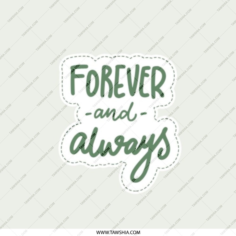 Forever and Always Pocket Mirror, Cute Love Quote Mirror, Wedding Gift, Bridesmaid Gift, Compact Mirror, Everyday Carry - Tawshia