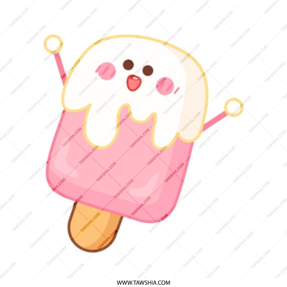 Cute Ice Cream Tote Bag, Kawaii Popsicle Bag, Fun Summer Tote, Unique Design Tote, Gift for Her, Stylish Shopping Bag, Everyday Tote - Tawshia