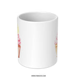 Lemon Cupcake Mug, Foodie Gift, Sweet Treat Mug, Baking Lover Gift, Cute Cupcake Coffee Mug, Dessert Mug - Tawshia