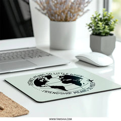 Long Distance Friendship Mouse Pad, World Map Gift, Best Friend Abroad, Travel Lover Gift, Moving Away Present, Friendship Quote - Tawshia