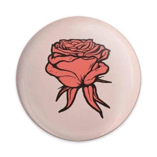 Rose Pinback Button, Floral Button Badge, Botanical Art, Trendy Buttons, Aesthetic Pin, Nature Lover Gift, Cute Accessories - Tawshia