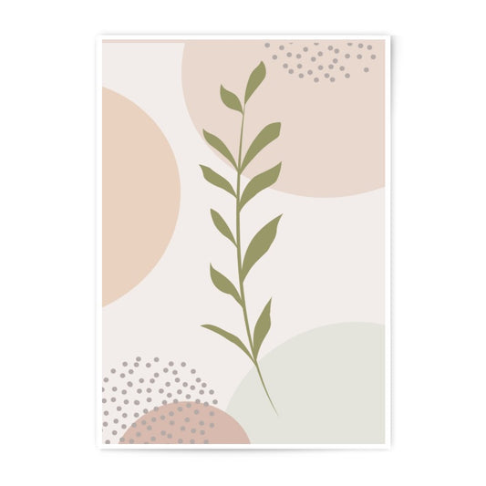 Minimalist Botanical Photographic Print, Abstract Plant Art, Modern Home Decor, Neutral Wall Art, Stylish Leaf Print - Tawshia