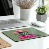 Cactus Hat with Flowers Design Mouse Pad product