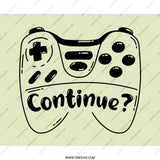 Gamer Mouse Pad, Gaming Controller Art, Continue Mousepad, Video Game Lover Gift, Computer Accessory, Cool Desk Decor, Play Gaming Gift - Tawshia